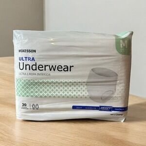McKesson Ultra Underwear‎ HEAVY Absorbency 20 ct Medium Pull Up Comfort Soft NEW